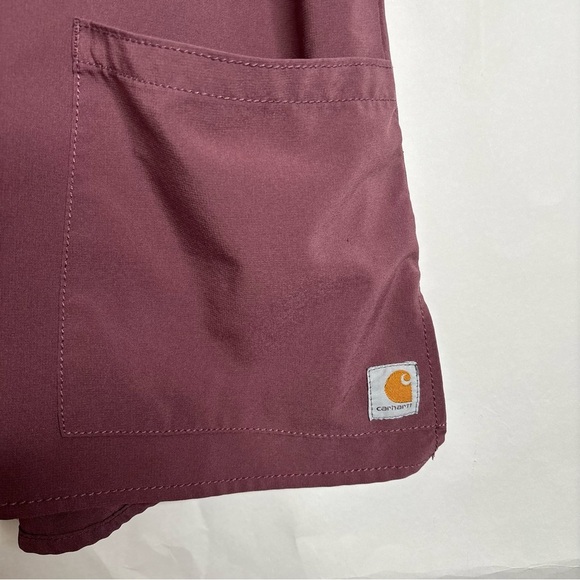 Carhartt Force Cross-Flex Modern Fit V Neck Women's Scrub Top Medium - Picture 2 of 9